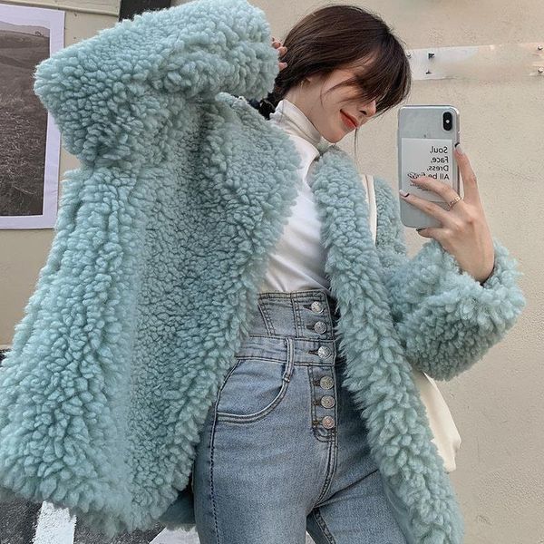 women's fur & faux winter lamb cashmere women orange snow casual loose thicken warm short ladies coat female fake fleece fluffy jackets, Black
women's fur & faux winter lamb cashmere women orange snow casual loose thicken warm short ladies coat female fake fleece fluffy jackets, Black