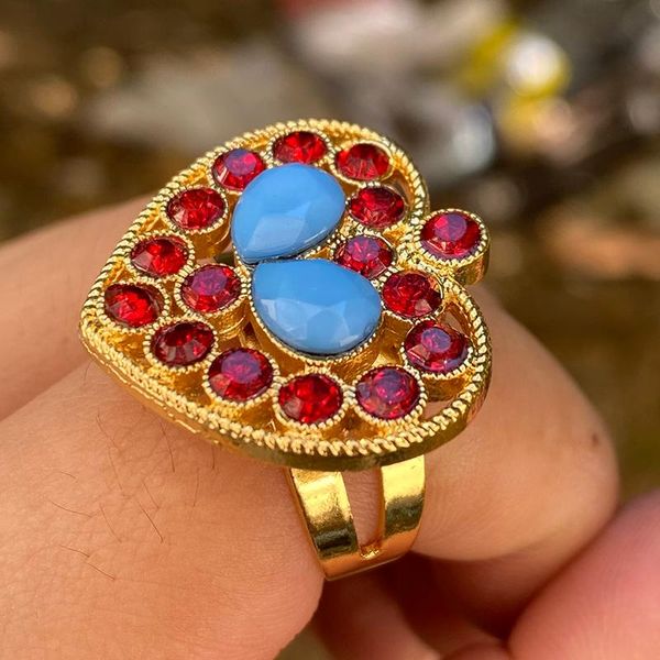 wedding rings 24k gold color love blue pine stone trendy ethiopia dubai for women african party gifts hallowe gift, Slivery;golden
wedding rings 24k gold color love blue pine stone trendy ethiopia dubai for women african party gifts hallowe gift, Slivery;golden