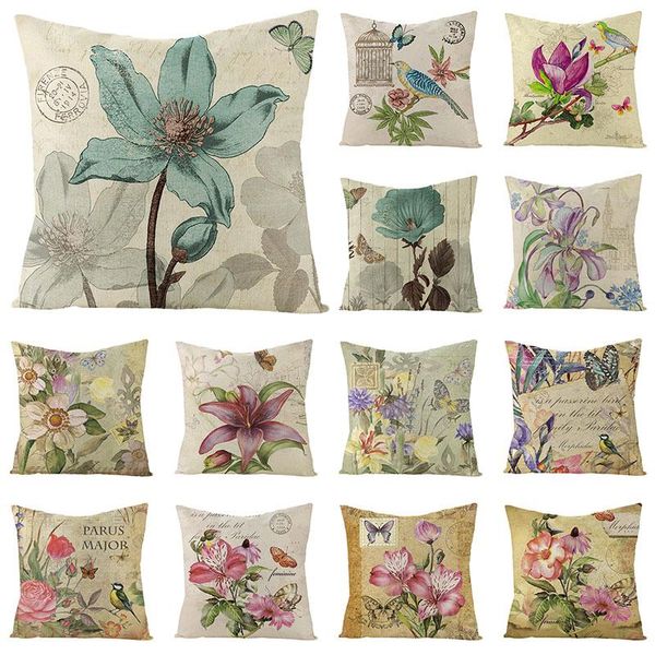 cushion/decorative pillow flowers butterfly pattern decorative pillowcase plant cushion cover 45x45 retro style linen covers home sofa cushi
cushion/decorative pillow flowers butterfly pattern decorative pillowcase plant cushion cover 45x45 retro style linen covers home sofa cushi