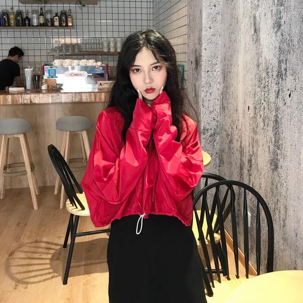 women's hoodies & sweatshirts clothing ulzzang letter print summer korea sweet red solid crop thin oversize long sleeve, Black 
women's hoodies & sweatshirts clothing ulzzang letter print summer korea sweet red solid crop thin oversize long sleeve, Black