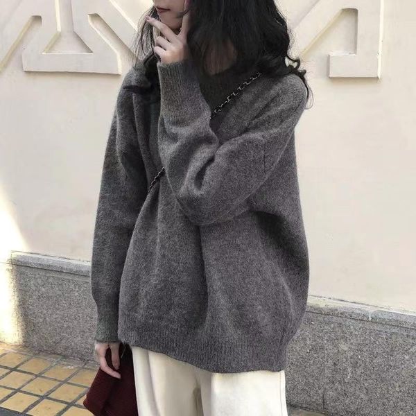 women's sweaters autumn winter sweater for women long sleeve solid colour round neck female pullovers soft knitwear jumper, White;black
women's sweaters autumn winter sweater for women long sleeve solid colour round neck female pullovers soft knitwear jumper, White;black