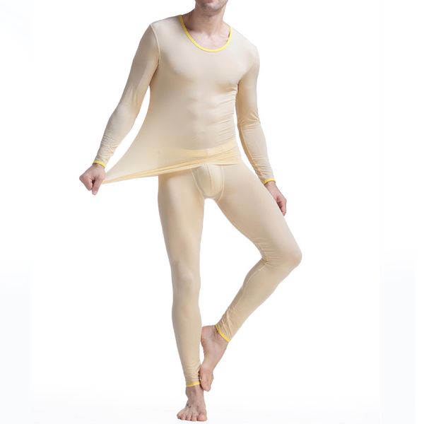 male ice silk undershirt sets ultra-thin transparent causal tracksuit long sleeve trousers men pajamas suits gay underwear, White;black
male ice silk undershirt sets ultra-thin transparent causal tracksuit long sleeve trousers men pajamas suits gay underwear, White;black
