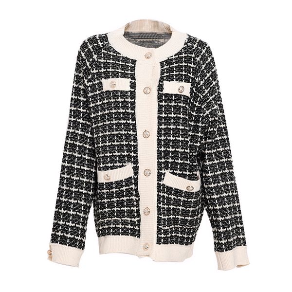 spring spring new 2021 japan style plus size sweater coat retro shirt check long sleeve plaid knit cardigan tide ladies, Black;brown
spring spring new 2021 japan style plus size sweater coat retro shirt check long sleeve plaid knit cardigan tide ladies, Black;brown