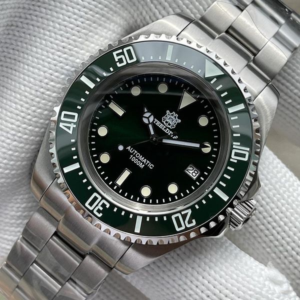 wristwatches steeldive men diver watches mens automatic 100bar waterproof mechanical wristwatch luminous ceramic bezel sapphire nh35, Slivery;brown
wristwatches steeldive men diver watches mens automatic 100bar waterproof mechanical wristwatch luminous ceramic bezel sapphire nh35, Slivery;brown