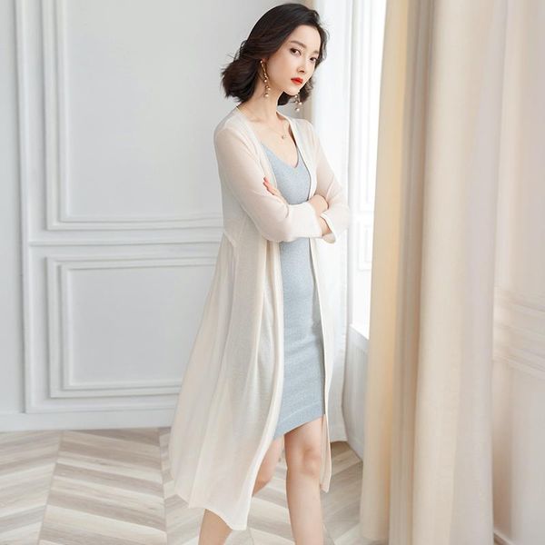women's sweaters ice silk thin sunscreen outside cardigan women casual spring summer air conditioning long shirt knitted jacket shawl f, White;black
women's sweaters ice silk thin sunscreen outside cardigan women casual spring summer air conditioning long shirt knitted jacket shawl f, White;black