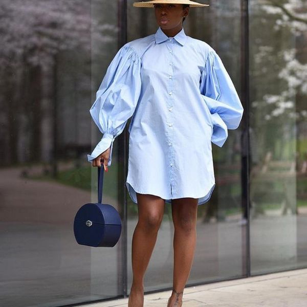 casual dresses autumn women shirt dress 2021 turn down neck long lantern sleeve plus size bohemain vestidos knee-length sundress, Black;gray
casual dresses autumn women shirt dress 2021 turn down neck long lantern sleeve plus size bohemain vestidos knee-length sundress, Black;gray