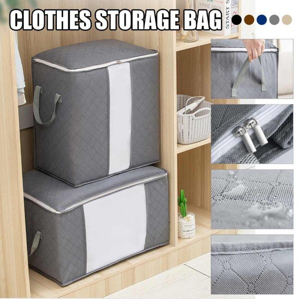 storage bags 3pcs non-woven clothes bag folding quilt dust-proof cabinet finishing box home supplies space organizador
storage bags 3pcs non-woven clothes bag folding quilt dust-proof cabinet finishing box home supplies space organizador