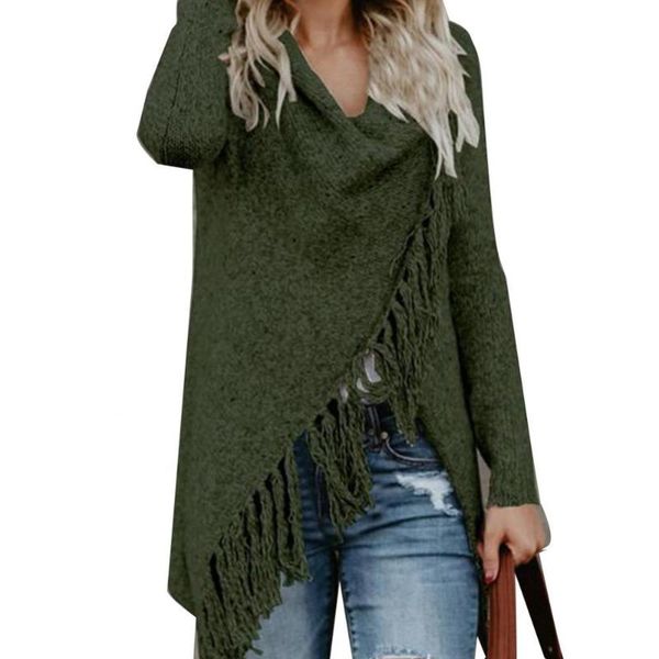 women's knits & tees 80% 2021 women solid color irregular shawl long sleeve tassels knitted sweater cardigan, White
women's knits & tees 80% 2021 women solid color irregular shawl long sleeve tassels knitted sweater cardigan, White