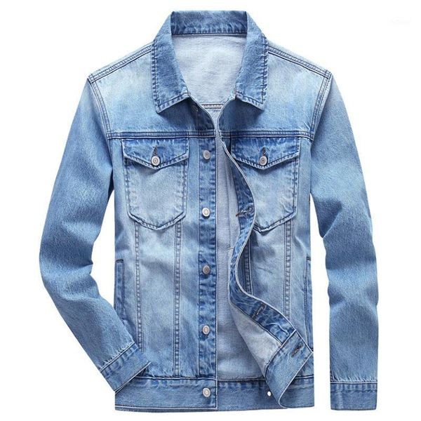 men's jackets 7 colors denim jacket autumn style 2021 washed cotton straight jacket/fashion boutique coat clothing, Black;brown
men's jackets 7 colors denim jacket autumn style 2021 washed cotton straight jacket/fashion boutique coat clothing, Black;brown