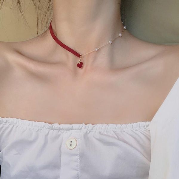 chokers women necklaces trendy chain cotton heart party necklace for female korean jewelry red, Golden;silver
chokers women necklaces trendy chain cotton heart party necklace for female korean jewelry red, Golden;silver