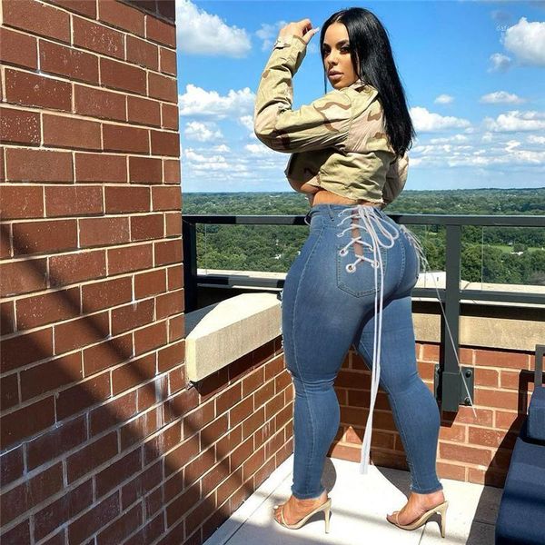 plus size club jeans women high waist ripped lace up bandage denim pencil pants summer streetwear women's, Blue
plus size club jeans women high waist ripped lace up bandage denim pencil pants summer streetwear women's, Blue