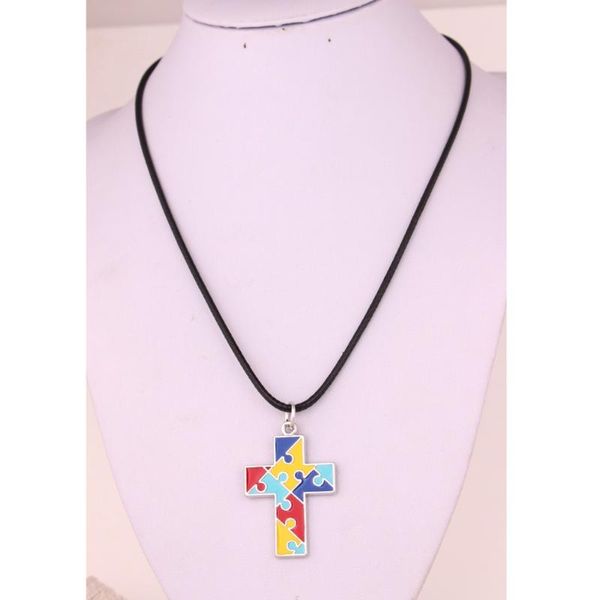pendant necklaces classic necklace jigsaw puzzle pattern cross shape depression style charm rope chain zinc alloy provide drop, Silver
pendant necklaces classic necklace jigsaw puzzle pattern cross shape depression style charm rope chain zinc alloy provide drop, Silver