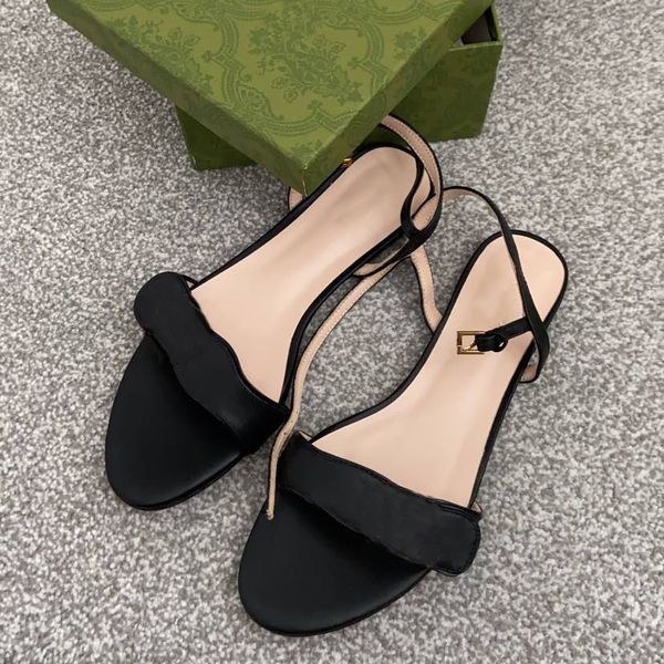 designer flat sandal leather double golden fashion luxury women ankle strap slides black red summer beach sandals with box 261
designer flat sandal leather double golden fashion luxury women ankle strap slides black red summer beach sandals with box 261