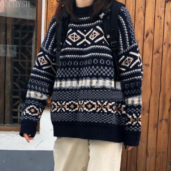 women's sweaters women pullover knitted casual lady vintage sueter loose all-match korean style winter jumper, White;black
women's sweaters women pullover knitted casual lady vintage sueter loose all-match korean style winter jumper, White;black