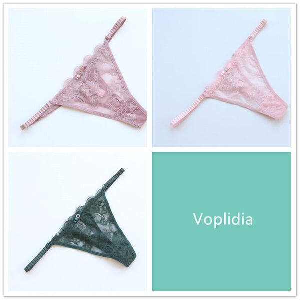 women's panties voplidia 3 pcs/lot lace t-back thongs women lingerie g string tanga underwear pm056, Black;pink
women's panties voplidia 3 pcs/lot lace t-back thongs women lingerie g string tanga underwear pm056, Black;pink