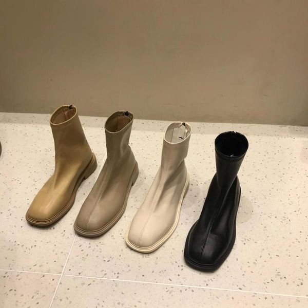 boots 2021 korean style luxury designer basic simple women vintage thick heels leather ladies casual platform shoes, Black
boots 2021 korean style luxury designer basic simple women vintage thick heels leather ladies casual platform shoes, Black