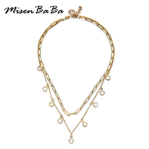 chokers multilayer stainless steel chain crystal choker necklace for women paperclip necklaces jewelry gift, Golden;silver
chokers multilayer stainless steel chain crystal choker necklace for women paperclip necklaces jewelry gift, Golden;silver