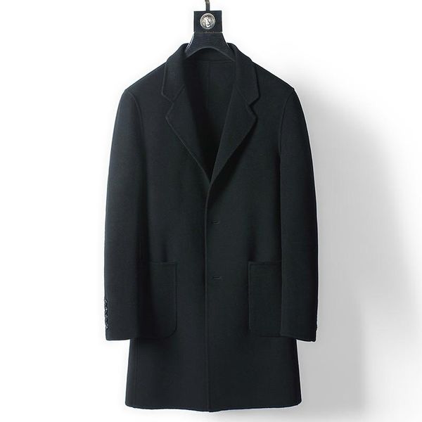 men's wool & blends men double-sided korean autumn woolen long man mens coat and jacket manteau hommemc18d339 kj1202, Black
men's wool & blends men double-sided korean autumn woolen long man mens coat and jacket manteau hommemc18d339 kj1202, Black