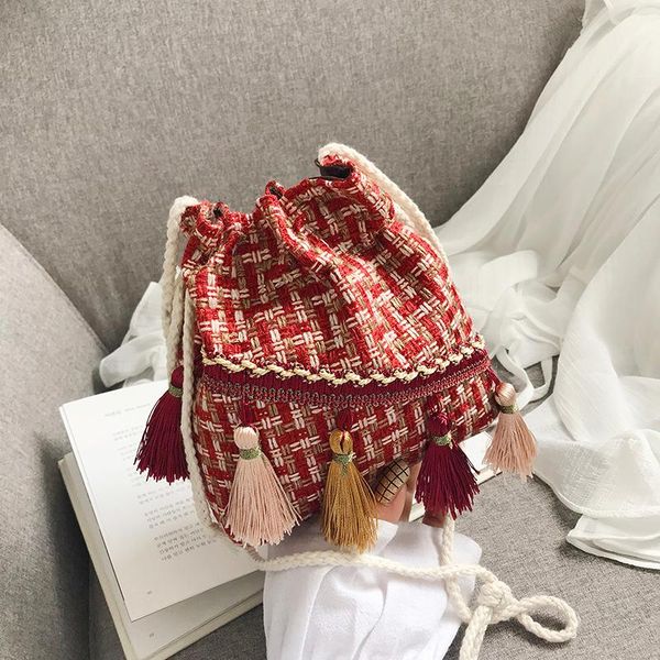 evening bags lady crossbody bag weave ethnic style cute tassel draw string bucket wholesale casual retro shoulder small for women
evening bags lady crossbody bag weave ethnic style cute tassel draw string bucket wholesale casual retro shoulder small for women