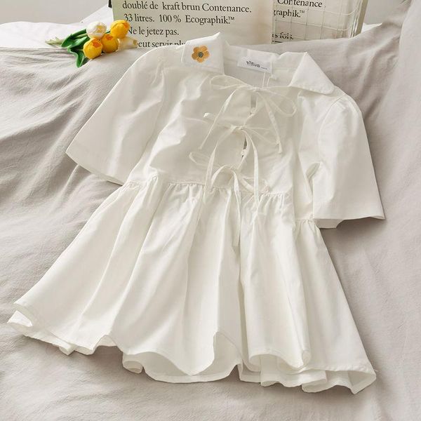 women's blouses & shirts women shirt blouse embroidered flower doll collar loose for blusas ropa de mujer, White
women's blouses & shirts women shirt blouse embroidered flower doll collar loose for blusas ropa de mujer, White