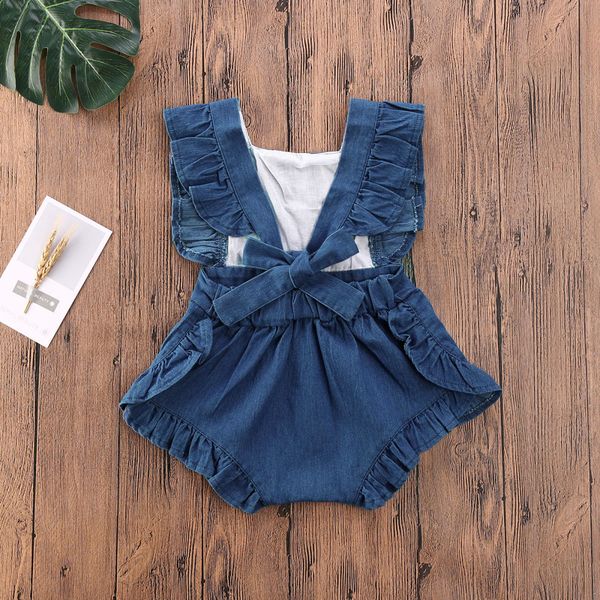 baby summer clothing toddler baby girl clothes ruffle sleeveless romper jumpsuit one-pieces 0-24months, Blue
baby summer clothing toddler baby girl clothes ruffle sleeveless romper jumpsuit one-pieces 0-24months, Blue