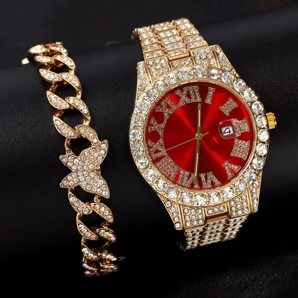 wristwatches 2021 hip hop men watches bracelet luxury fashion full rhonestone calendar quartz watch rhinestone wristwatch man clock reloj, Slivery;brown 
wristwatches 2021 hip hop men watches bracelet luxury fashion full rhonestone calendar quartz watch rhinestone wristwatch man clock reloj, Slivery;brown