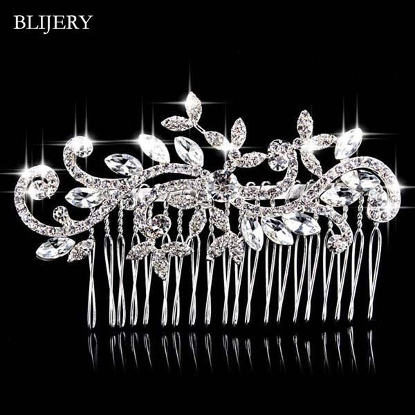 hair clips & barrettes blijery fashion crystal bridal accessories silver color floral combs hairpins women jewelry wedding tiara, Golden;silver
hair clips & barrettes blijery fashion crystal bridal accessories silver color floral combs hairpins women jewelry wedding tiara, Golden;silver