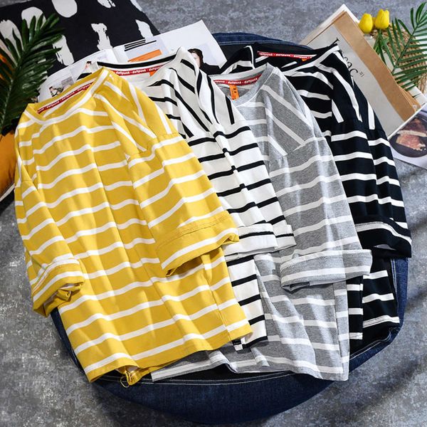 summer half male student short round neck stripe loose korean 5 / sleeve t-shirt men's trend, White;black
summer half male student short round neck stripe loose korean 5 / sleeve t-shirt men's trend, White;black