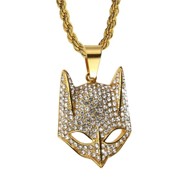 pendant necklaces hip hop rhinestones paved bling iced out stainless steel animal mask pendants for men rapper jewelry drop, Silver
pendant necklaces hip hop rhinestones paved bling iced out stainless steel animal mask pendants for men rapper jewelry drop, Silver