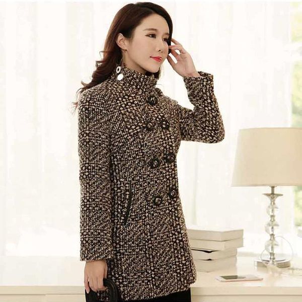 women's wool & blends zoulv 2021 women korean thickening clothes plaid coat winter jacket long coats for ladies woollen autumn overcoat, Black
women's wool & blends zoulv 2021 women korean thickening clothes plaid coat winter jacket long coats for ladies woollen autumn overcoat, Black