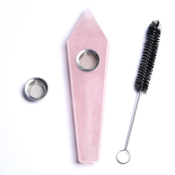 storage bags natural pink rose quartz crystal smoking pipes original stone polished hexagonal prism filter cigarette holder
storage bags natural pink rose quartz crystal smoking pipes original stone polished hexagonal prism filter cigarette holder