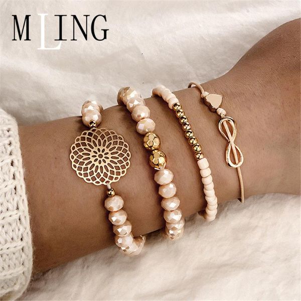 charm bracelets mling 4 pcs/set fashion 8 word bow heart hollow disc beads bangles female jewelry, Golden;silver
charm bracelets mling 4 pcs/set fashion 8 word bow heart hollow disc beads bangles female jewelry, Golden;silver