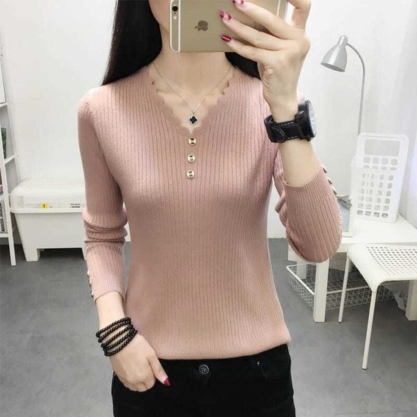 women's sweaters v neck buttons solid pullover women autumn winter casual long sleeve knitted ladies bodycon jumper large size, White;black
women's sweaters v neck buttons solid pullover women autumn winter casual long sleeve knitted ladies bodycon jumper large size, White;black