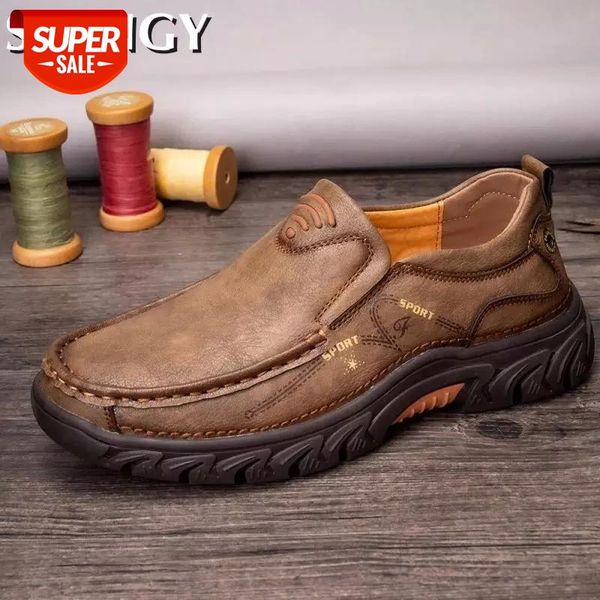 autumn men shoes solid color leather slip-on sewing waterproof men shoes casual fashion outdoor males loafers #5472
autumn men shoes solid color leather slip-on sewing waterproof men shoes casual fashion outdoor males loafers #5472
