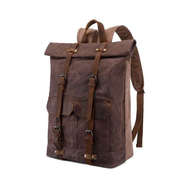 backpack canvas bag crazy horse leather men's travel school retro computer waterproof rucksack men
backpack canvas bag crazy horse leather men's travel school retro computer waterproof rucksack men