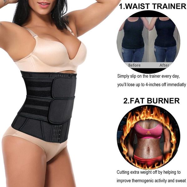 women's shapers women neoprene sauna sweat shapewear waist trainer corset body shaper cincher abdominal fitness slimming belt faja, Black;white 
women's shapers women neoprene sauna sweat shapewear waist trainer corset body shaper cincher abdominal fitness slimming belt faja, Black;white