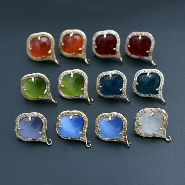 dangle & chandelier 6pairs fashion natural stone cats eye earrings connectors cz paved for diy making jewelry accessories, Silver
dangle & chandelier 6pairs fashion natural stone cats eye earrings connectors cz paved for diy making jewelry accessories, Silver