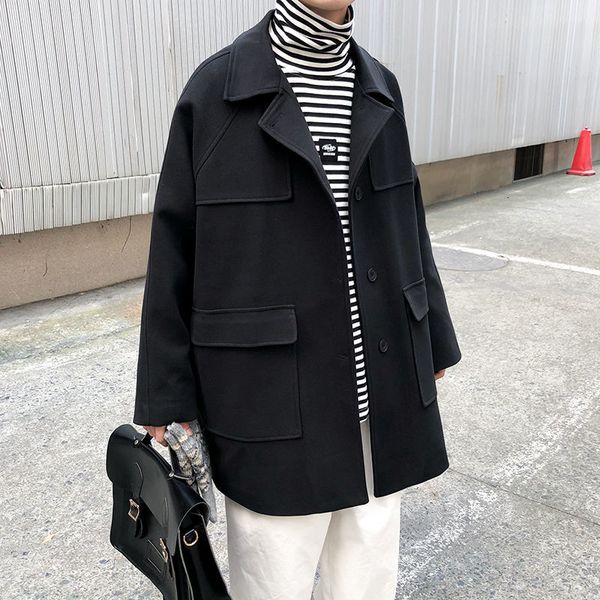 2021 new style oversize men's fashion retro casual men mid-length woolen coat mens overcoat s-2xl 6xuf, Black
2021 new style oversize men's fashion retro casual men mid-length woolen coat mens overcoat s-2xl 6xuf, Black