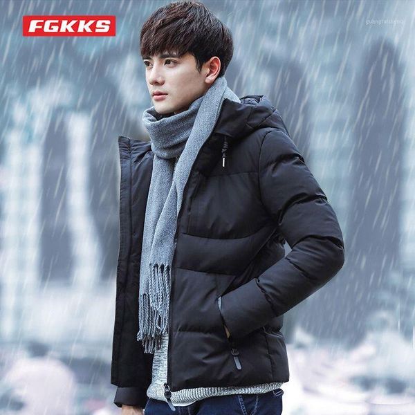 men's down & parkas fgkks winter casual fashion slim fit solid color cotton hooded jackets coat warm all-match brand thick male, Black
men's down & parkas fgkks winter casual fashion slim fit solid color cotton hooded jackets coat warm all-match brand thick male, Black