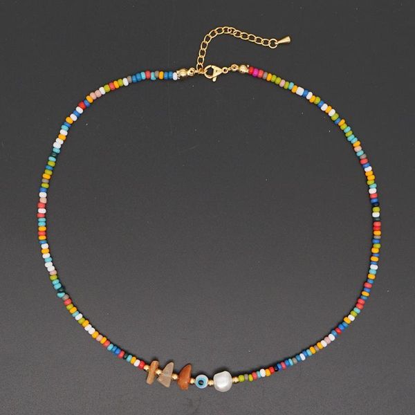 chokers shinus colorful beaded necklaces evil eye necklace real pearl choker for women jewelry 2021 fashion natural stone collares, Golden;silver
chokers shinus colorful beaded necklaces evil eye necklace real pearl choker for women jewelry 2021 fashion natural stone collares, Golden;silver