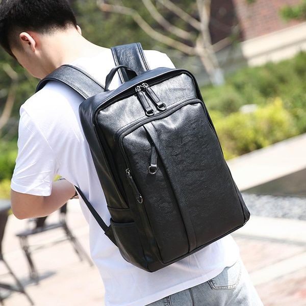 school backpack waterproof leather backpack for lapmen travel teenage student bag male bagpack mochila
school backpack waterproof leather backpack for lapmen travel teenage student bag male bagpack mochila