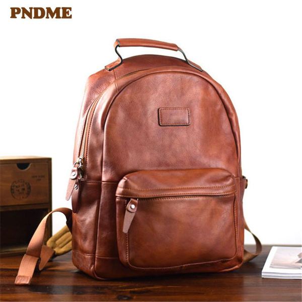 backpack pndme genuine leather men's simple vintage natural cowhide women's travel bagpack student lapbookbag
backpack pndme genuine leather men's simple vintage natural cowhide women's travel bagpack student lapbookbag