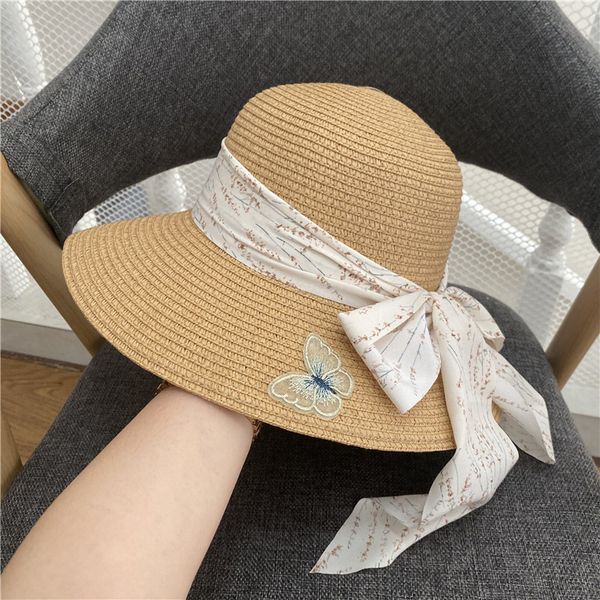 straw women's summer paper straw basin three dimensional butterfly beach bucket hat sunscreen fisherman's hat, Yellow
straw women's summer paper straw basin three dimensional butterfly beach bucket hat sunscreen fisherman's hat, Yellow