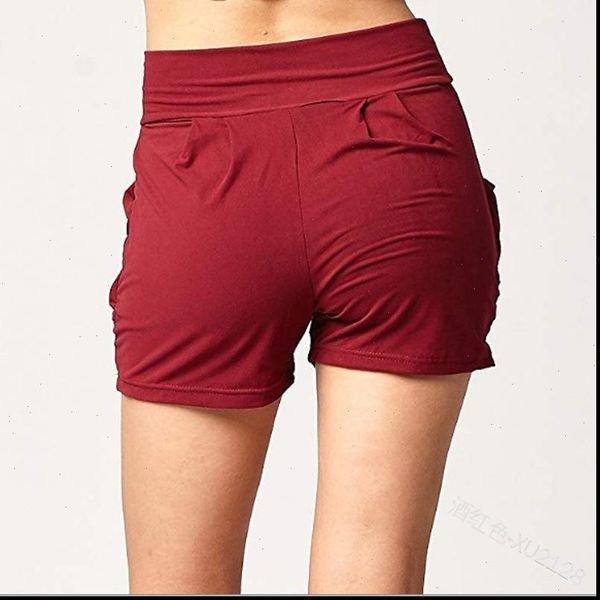 high waist shorts solid color 2021 new fashion women fold harem pants with pocket summer female loose short pants, White;black
high waist shorts solid color 2021 new fashion women fold harem pants with pocket summer female loose short pants, White;black