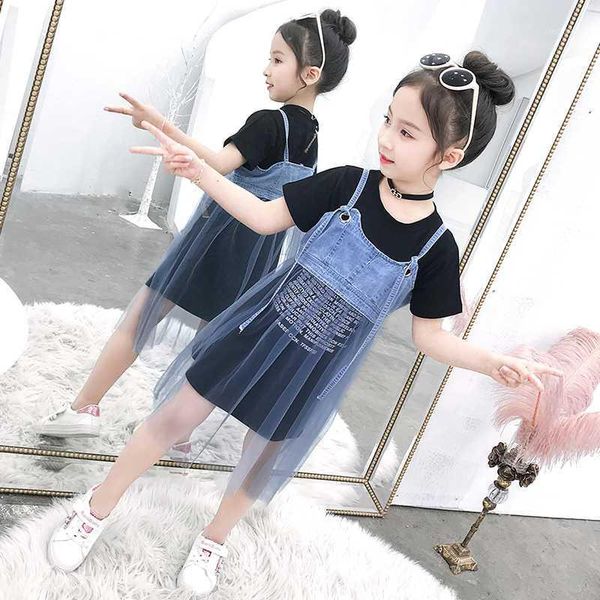 clothing sets summer girls 2 pcs set baby long tee shirt + tutu dress kids suit children fashion letter print denim strap mesh 4 to 14 yrs1, White
clothing sets summer girls 2 pcs set baby long tee shirt + tutu dress kids suit children fashion letter print denim strap mesh 4 to 14 yrs1, White