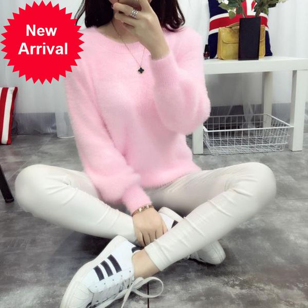 new winter casual women long sleeve loose thick turtleneck pullovers female solid mohair ladies' sweater coat, White;black
new winter casual women long sleeve loose thick turtleneck pullovers female solid mohair ladies' sweater coat, White;black