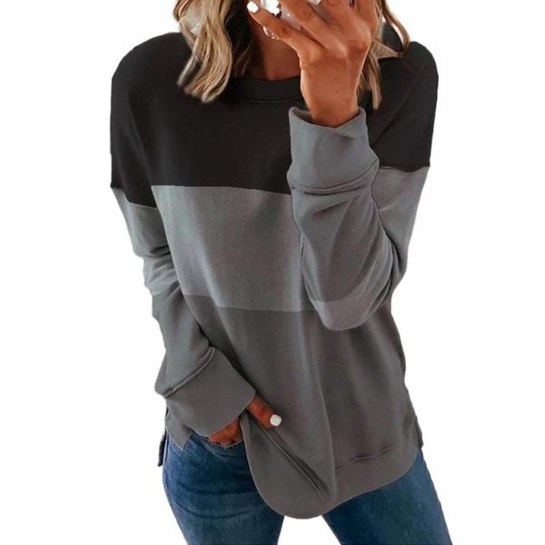 women's t-shirt stripe print t-shirts loose long o-neck winter fashion casual comfortable aesthetic poleras, White
women's t-shirt stripe print t-shirts loose long o-neck winter fashion casual comfortable aesthetic poleras, White