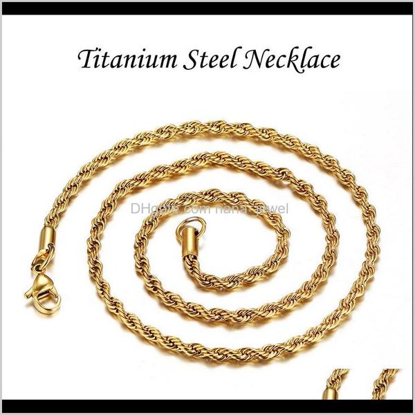 classic jewelry women collar joyas genuine titanium steel silver gold men fashion twisted braided chains necklace 3mm fzfn3 zio0w
classic jewelry women collar joyas genuine titanium steel silver gold men fashion twisted braided chains necklace 3mm fzfn3 zio0w