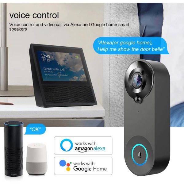 smart home control 1080p doorbell camera wifi wireless call intercom video-eye for apartments door bell ring phone security cameras
smart home control 1080p doorbell camera wifi wireless call intercom video-eye for apartments door bell ring phone security cameras