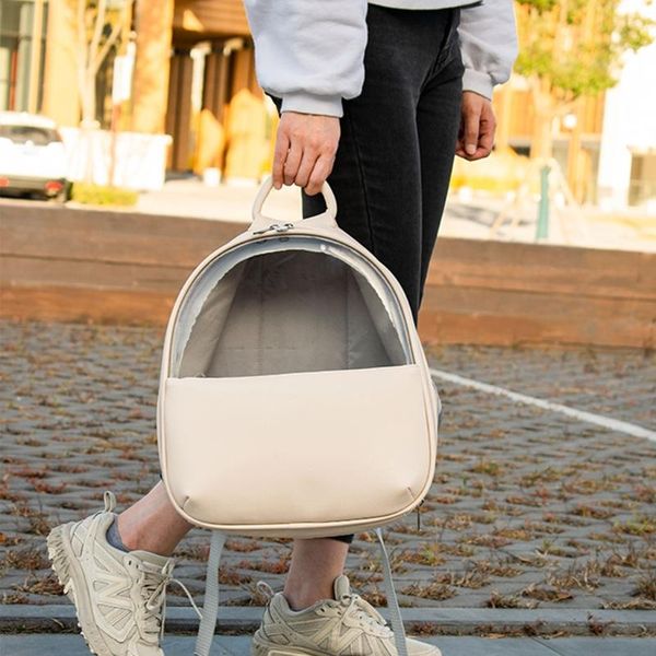 backpack pu leather fashion cat bag simple breathable portable pet outdoor travel transparent space bags
backpack pu leather fashion cat bag simple breathable portable pet outdoor travel transparent space bags